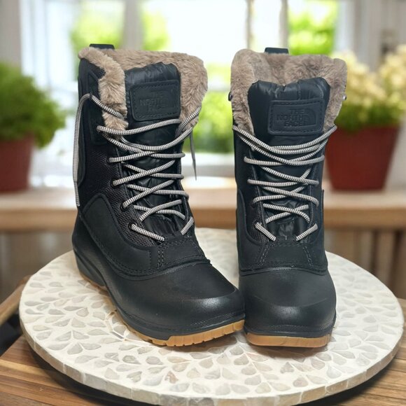 The North Face Shellista IV Mid Waterproof Snow Boot Women’s 9.5 NF0A5G2N Faux F - Picture 3 of 15